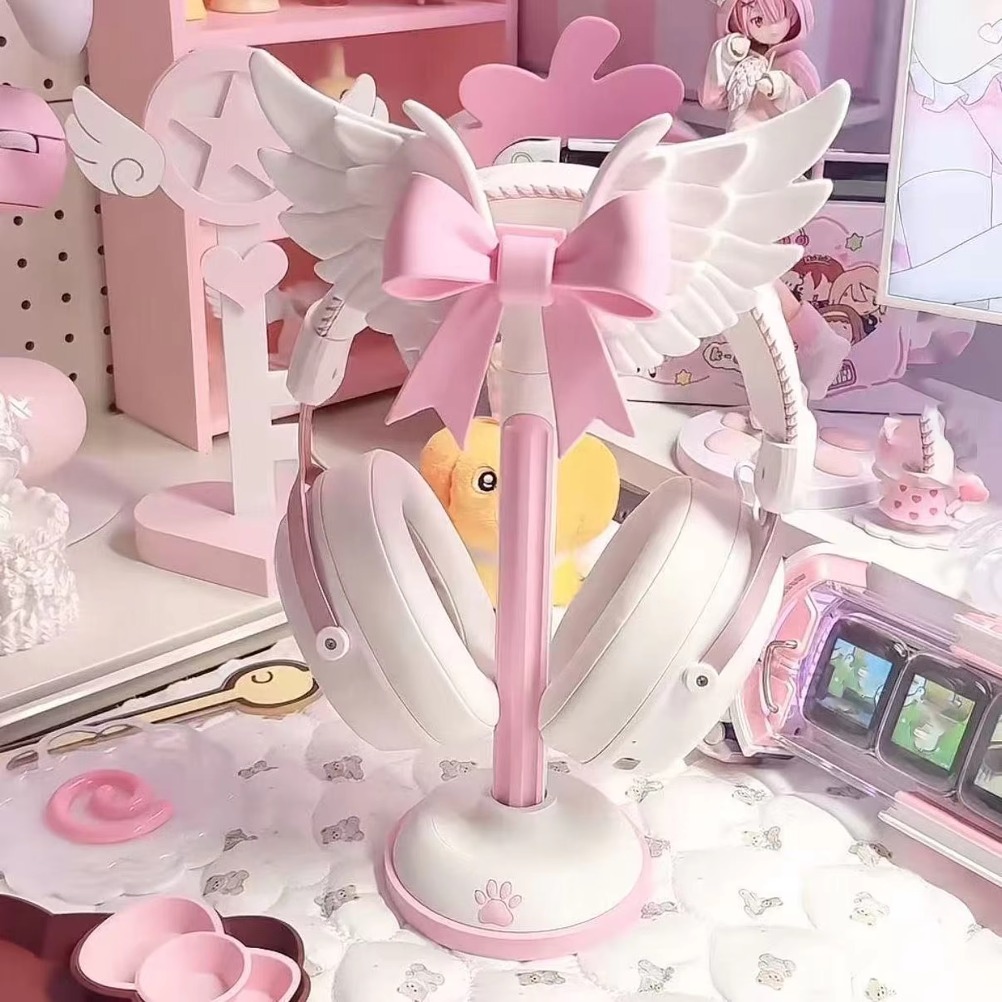 Angel Wing Bow Headset Holder  - đánh giá và giá Accessories For Your Gaming Room