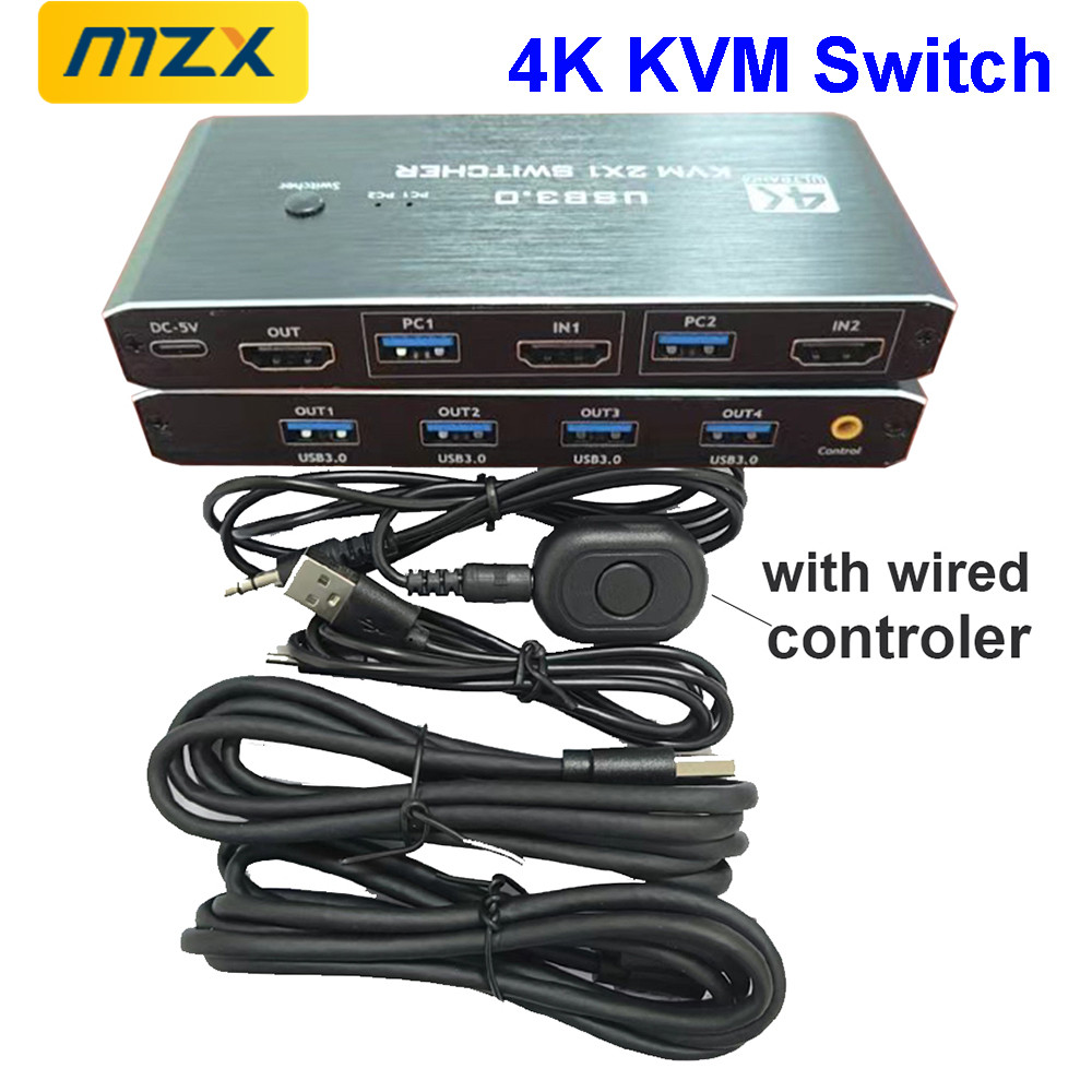 KVM Switch 4K 60Hz Switcher US - đánh giá và giá Gaming Accessories Rack