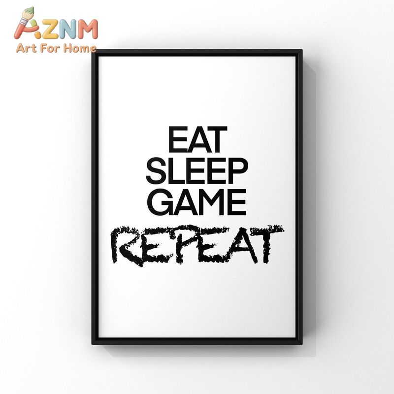 AZNM Black White Gaming Canvas - đánh giá và giá Gaming Accessories For Room