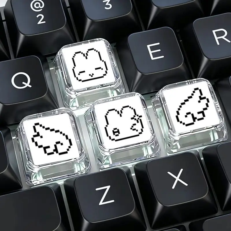 4pcs Cute Pixel Rabbit Express - đánh giá và giá Gaming Accessories Aesthetic