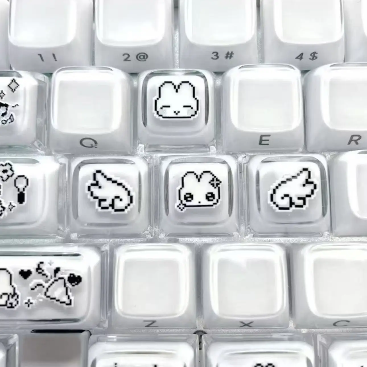 4pcs Cute Pixel Rabbit Express - đánh giá và giá Gaming Accessories Aesthetic